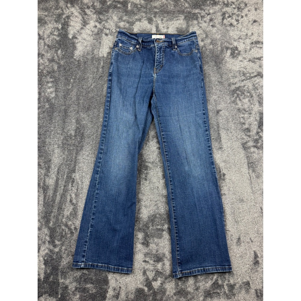 Levi's Jeans Womens 10P Blue 512 Perfectly Slimming Bootcut Stretch Denim